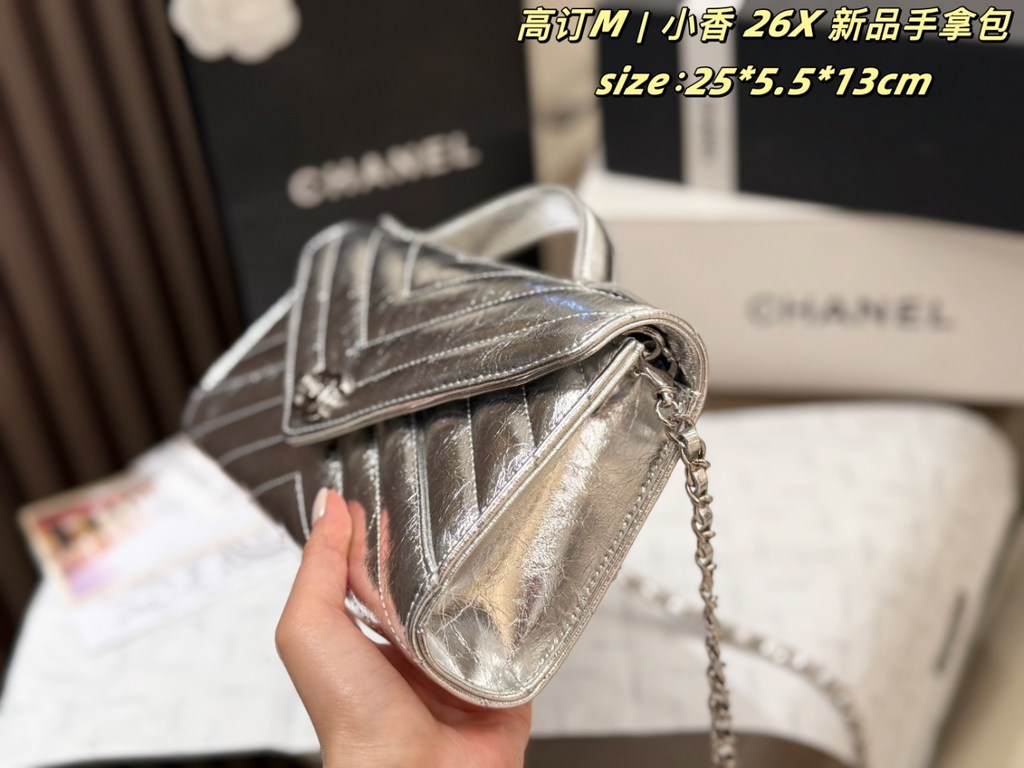 Black/Green Handbag for Women 25*5.5*13cm CEM264