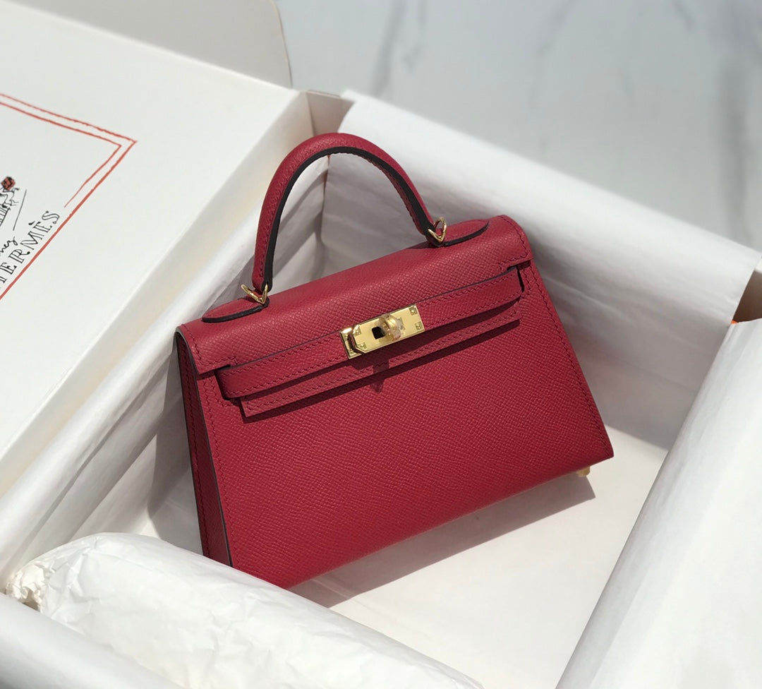 Genuine Leather Crossbody Bag for Women 21cm HEM90
