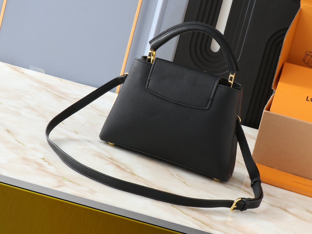 Black/White Handbag for Women 31.5x20.0x11.0cm LEM512