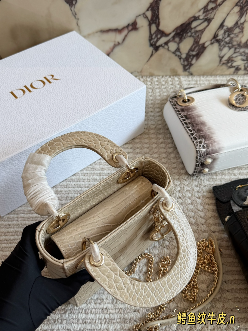 Black/White Bag for Women 17cm DEM323