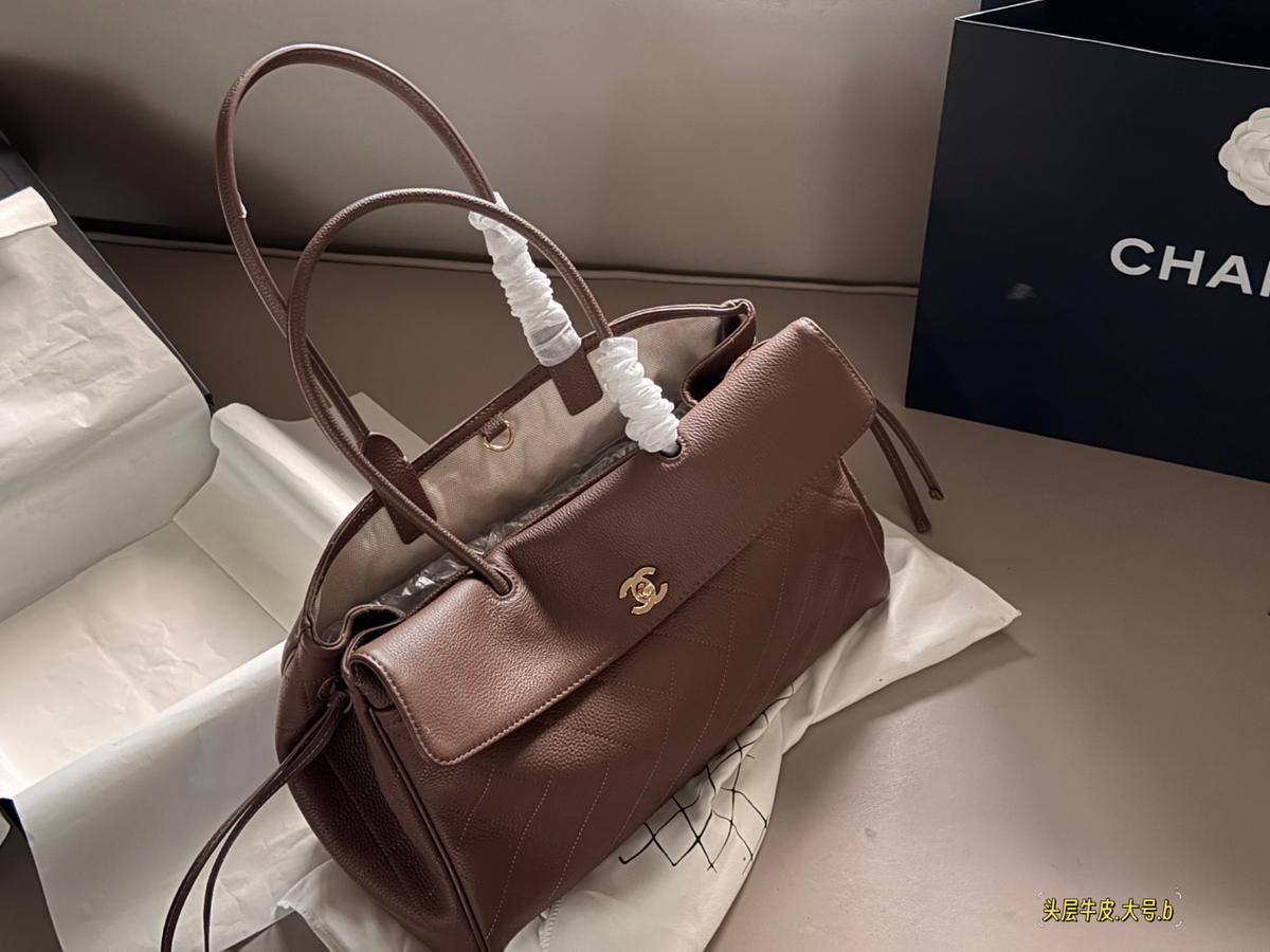 Black/Brown Handbag for Women 38*25cm CEM289
