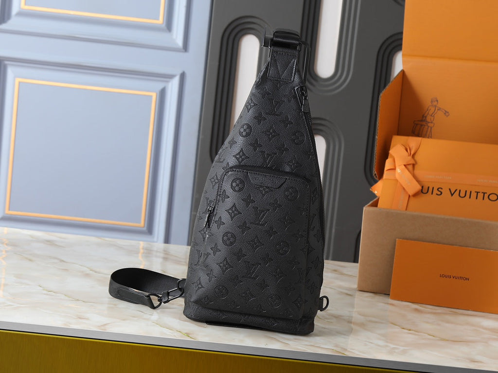 Black/Brown Crossbody Bag for Women 20*42*6cm LEM331