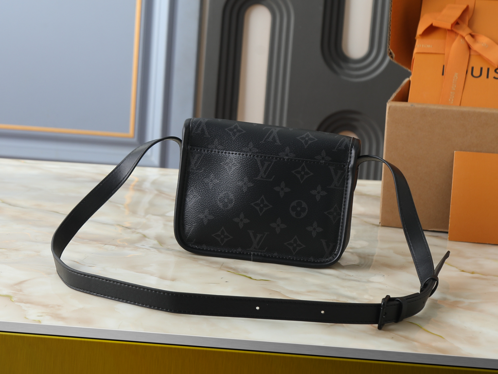 Black/Brown Handbag for Women 15x6x19.5cm LEM461