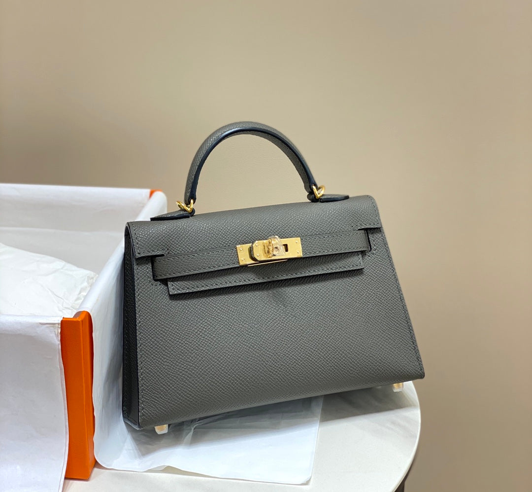 Genuine Leather Crossbody Bag for Women 19cm HEM93