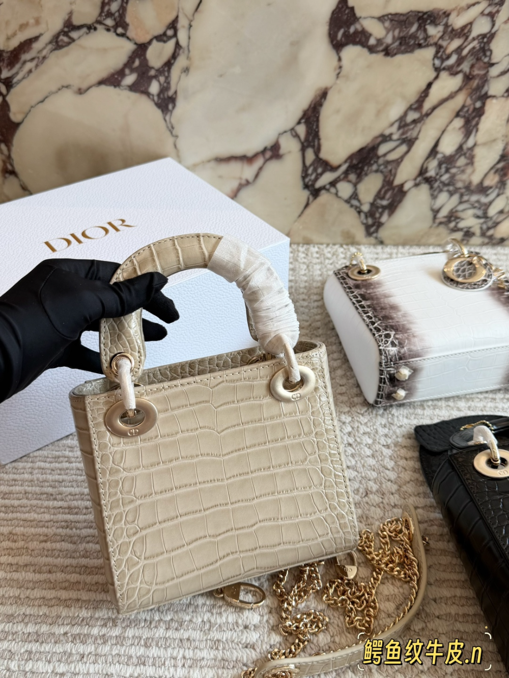 Black/White Bag for Women 17cm DEM323