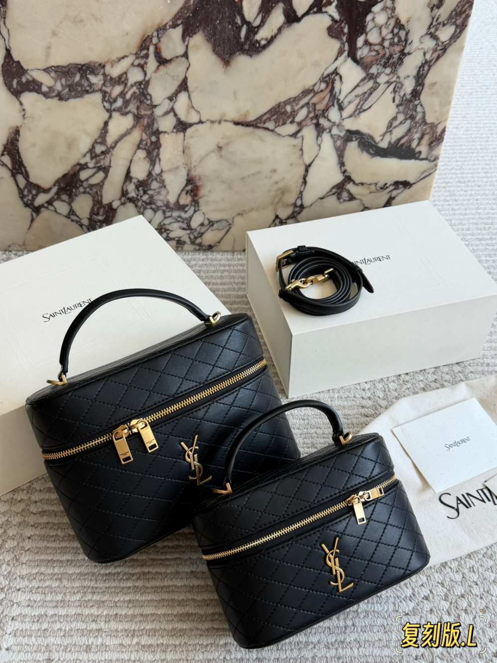 Black/White Handbag for Women 22*16cm SEM13