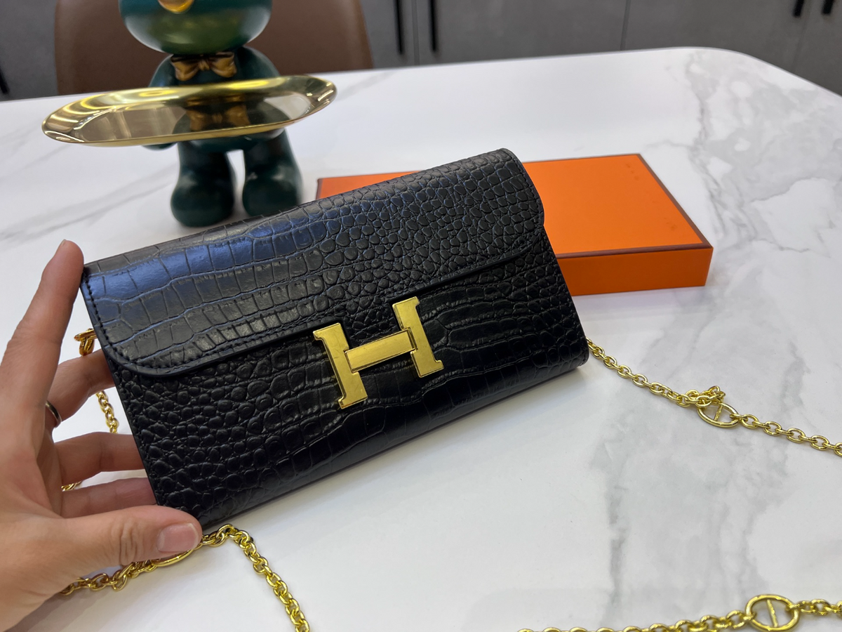 Black Handbag for Women 20*10cm HEM108