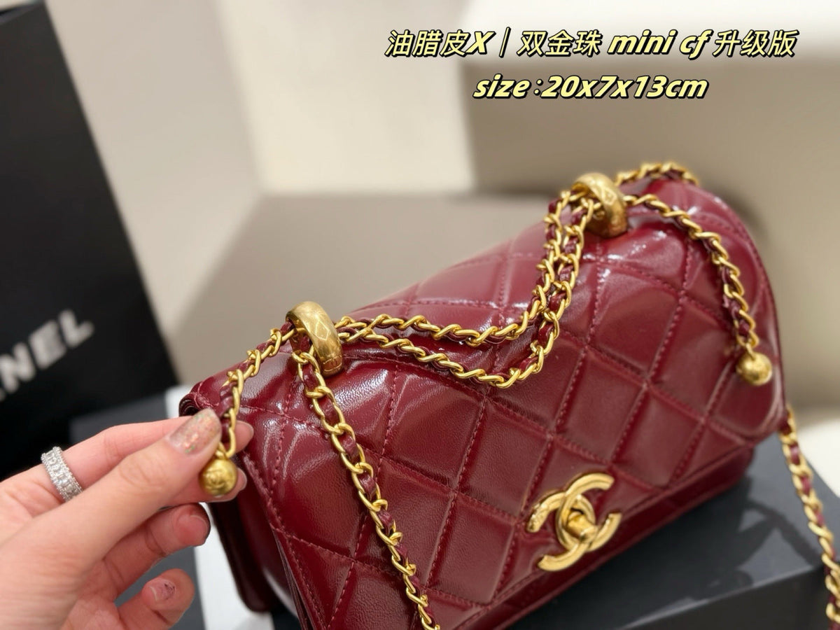 Black/White Handbag for Women 20*3*17cm CEM242