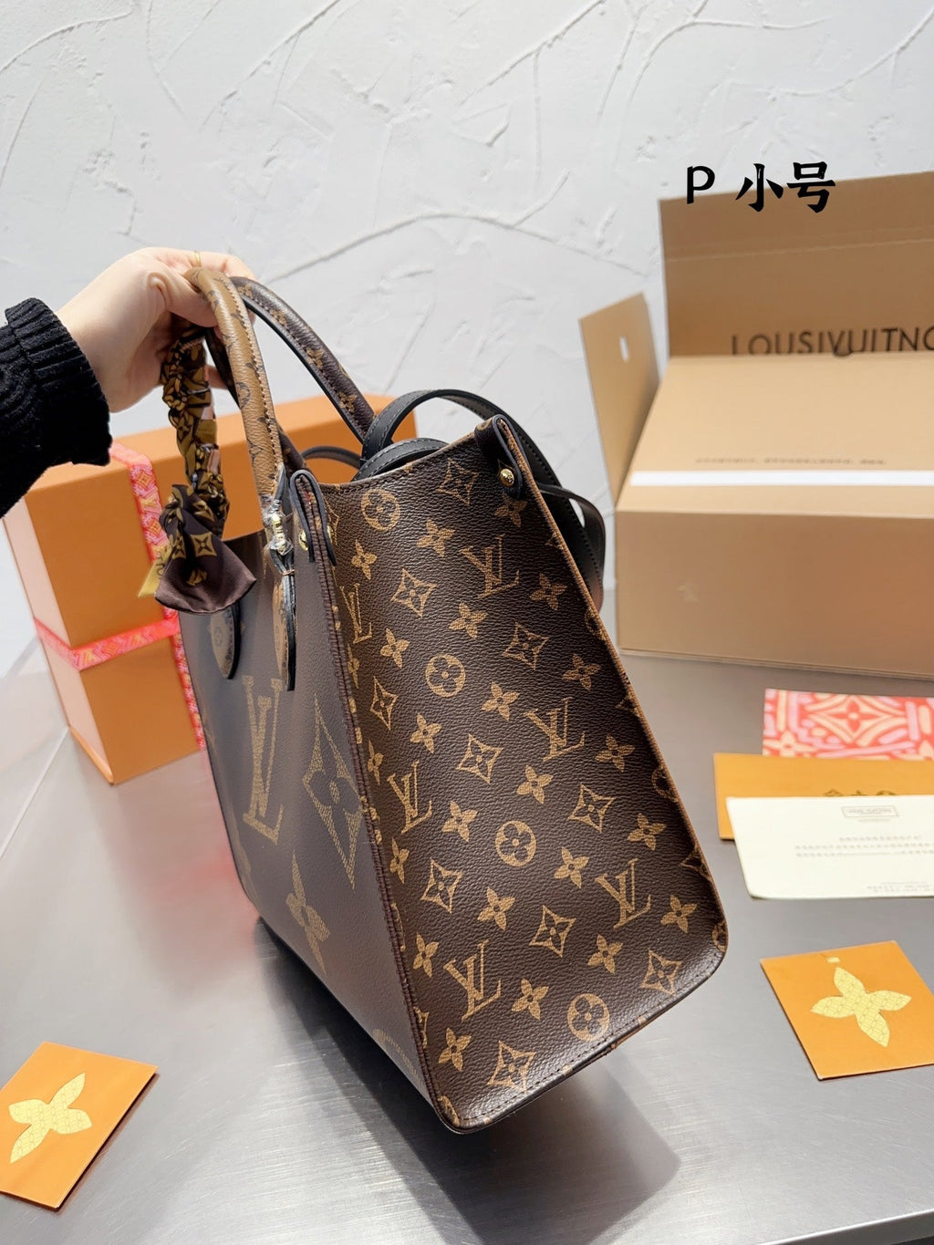 Gray Bag for Women 35cm LEM92