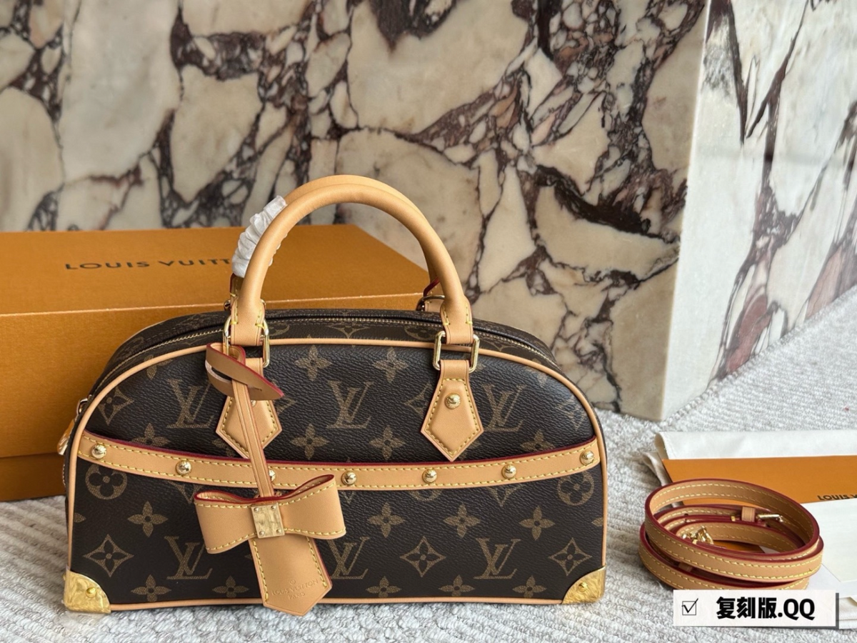 White/Brown Handbag for Women 27*19cm LEM517