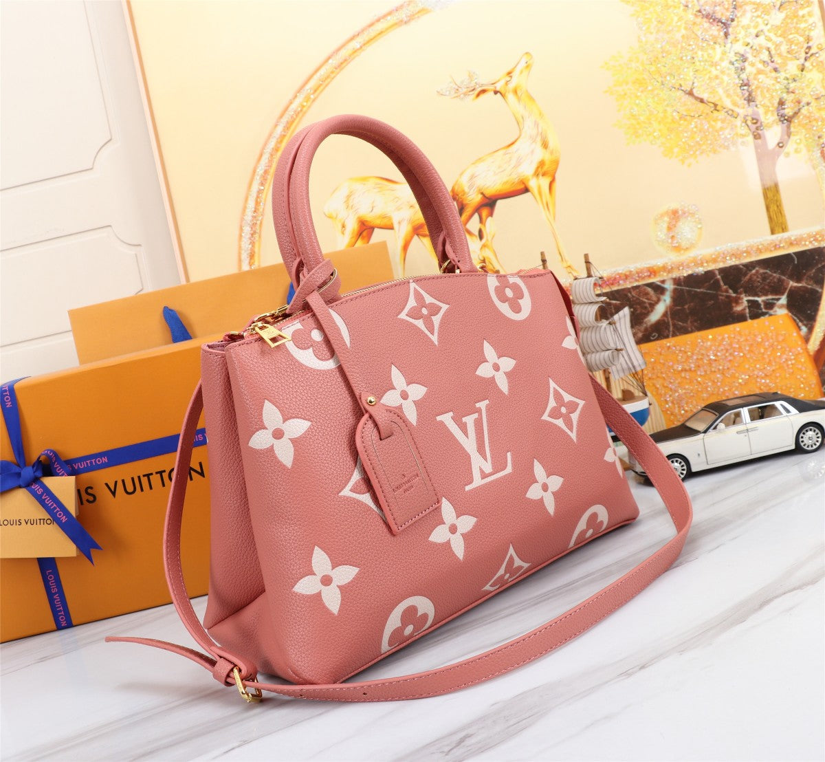 Pink Bag for Women 34x24x15cm LEM101