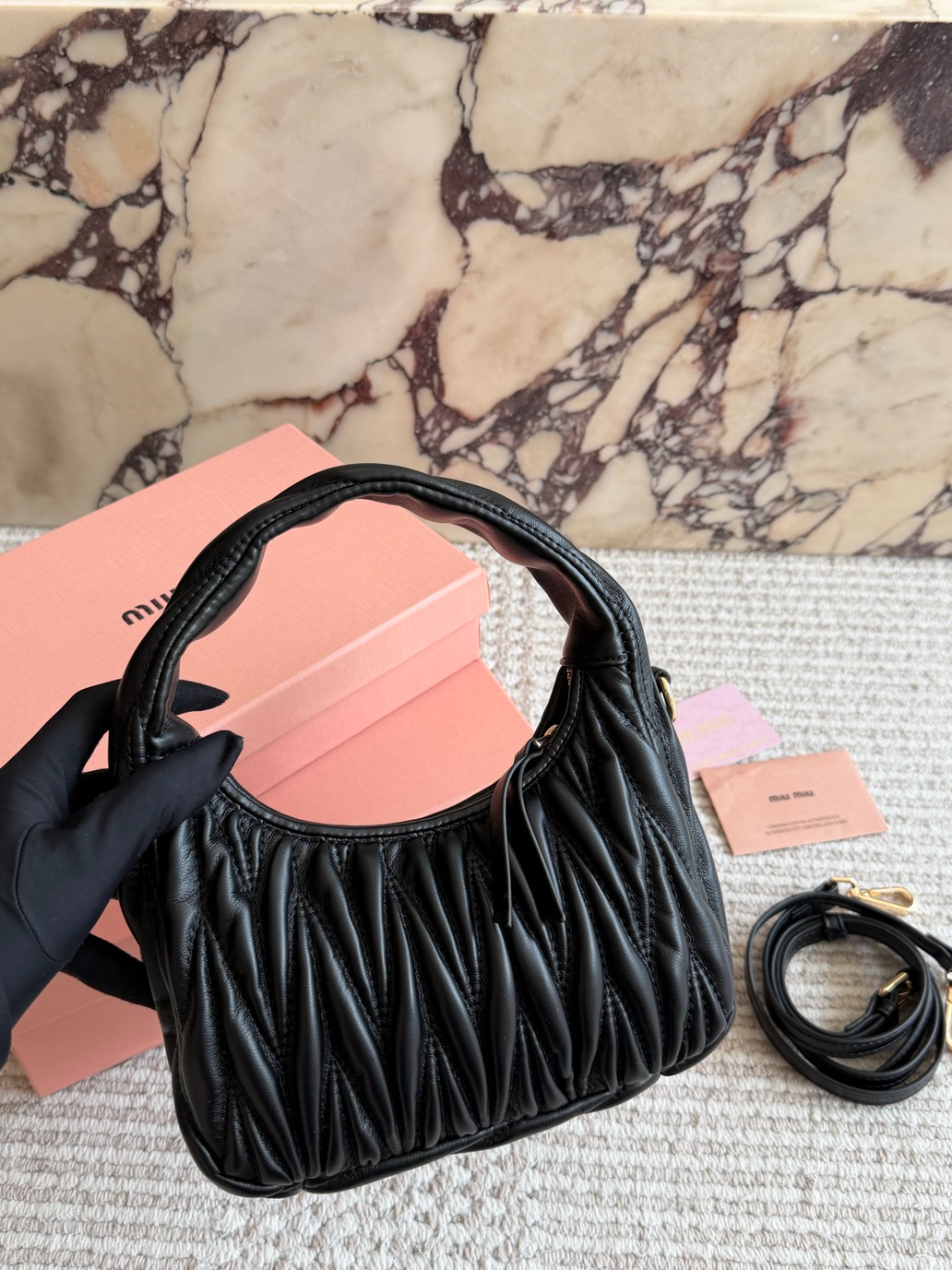 Black Bag for Women 20x17cm miu02