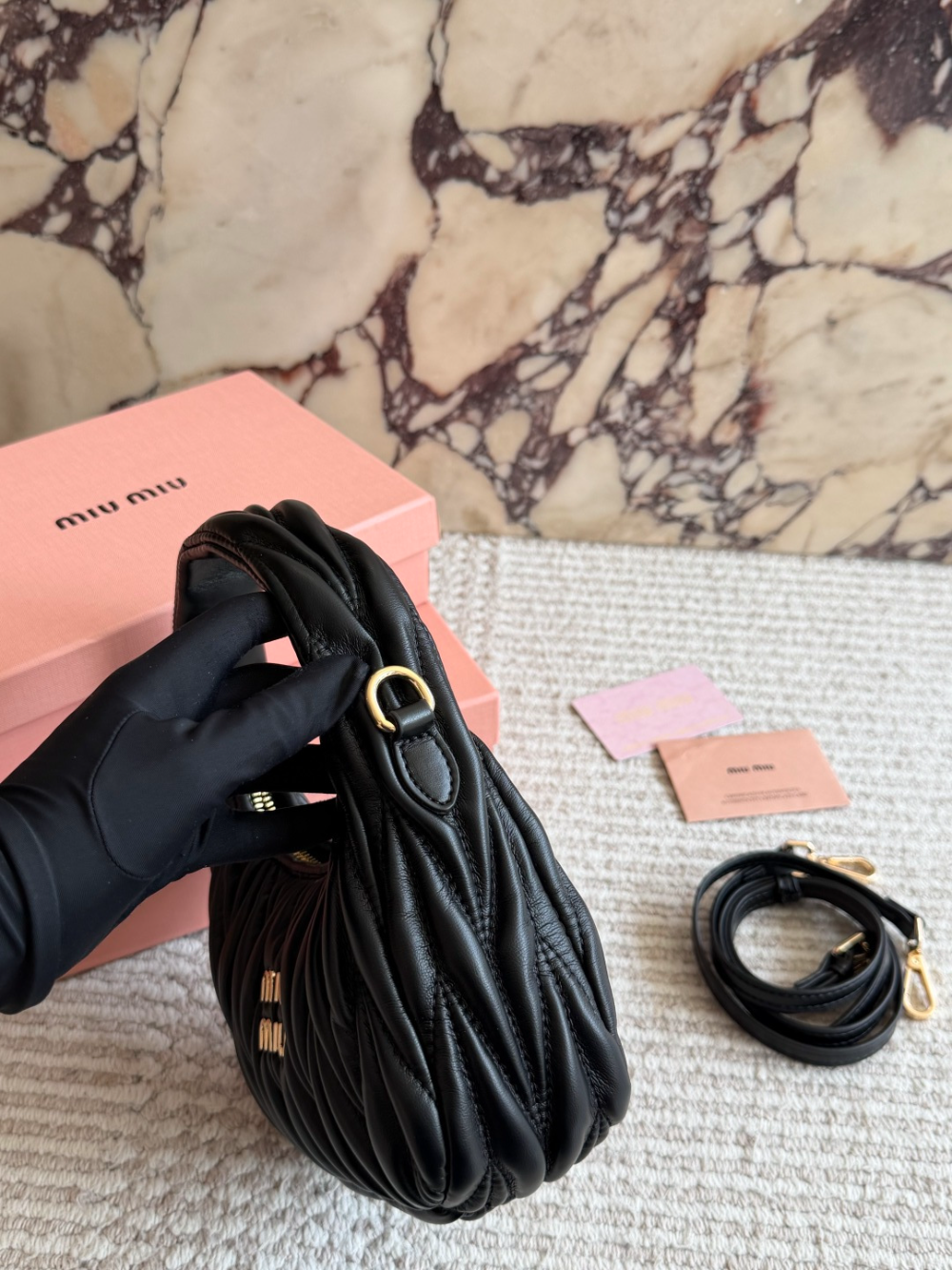 Black Bag for Women 20x17cm miu02