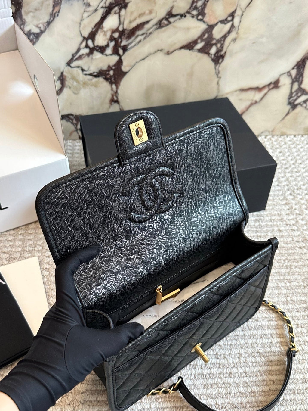 Mini Black Bag for Women 25*13cm CEM239