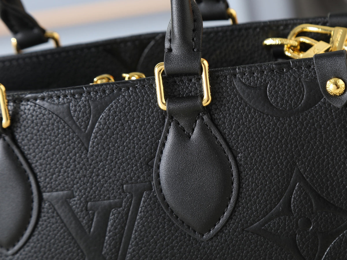 Black/Brown Handbag for Women 25.0x13.0x10.0cm LEM433
