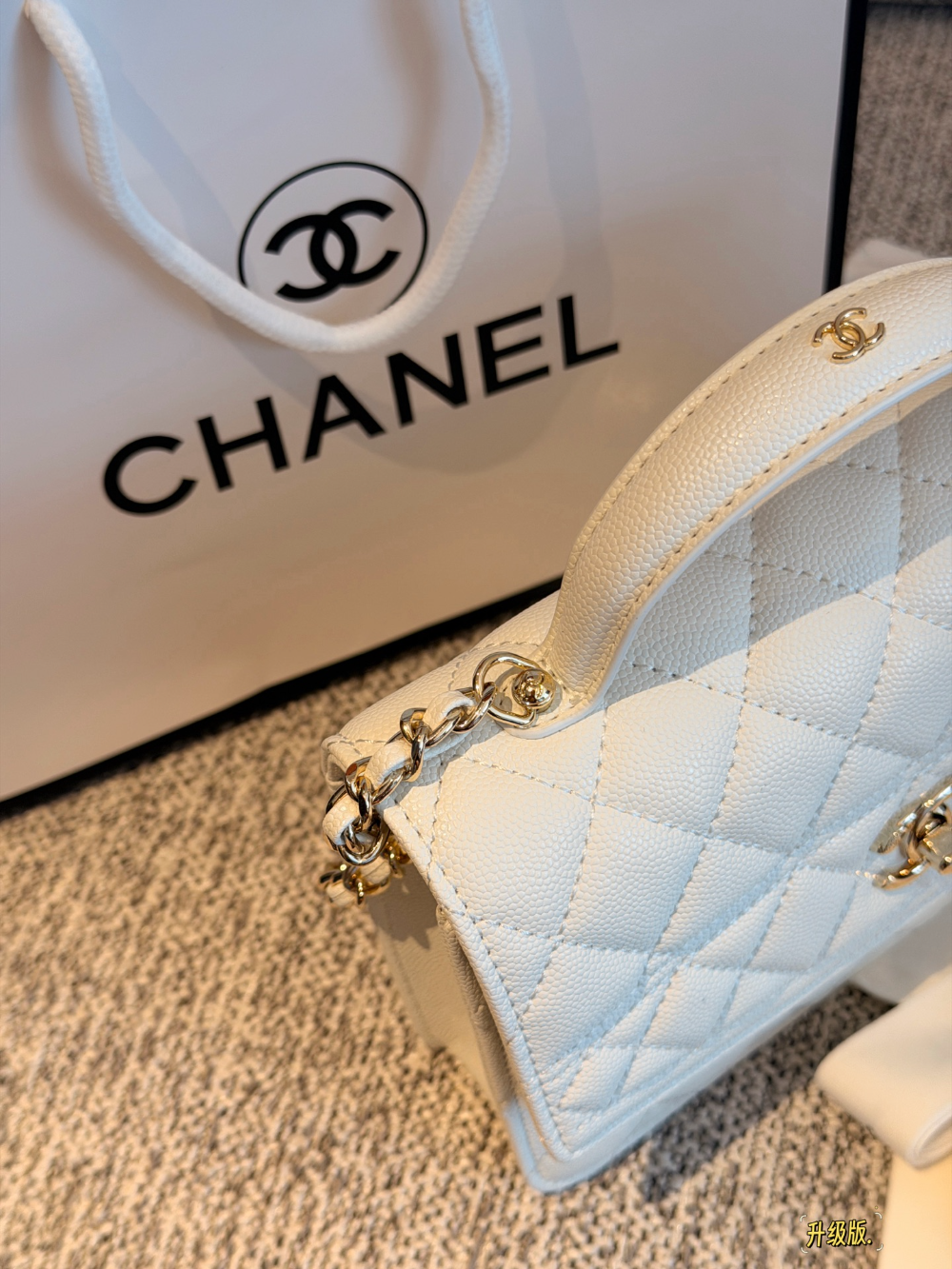 Black/White Handbag for Women 21*15.5cm CEM305