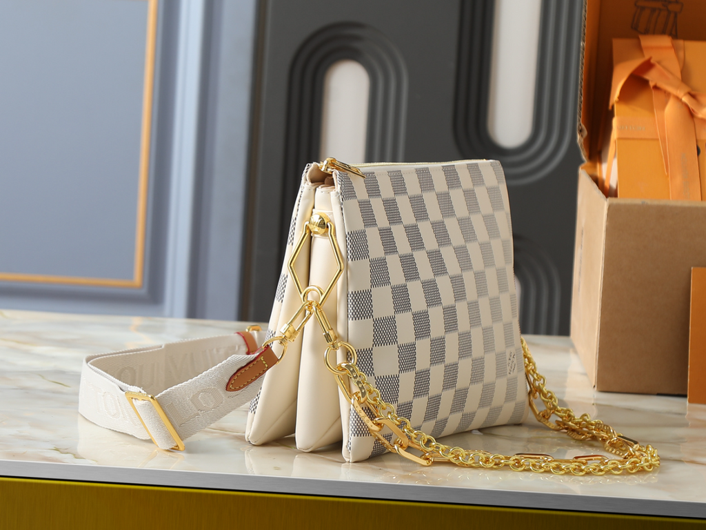 White/Gray Bag for Women 26x20x12cm LEM504