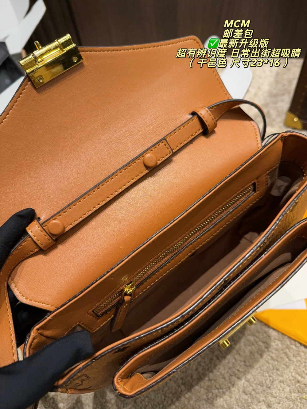 Brown Handbag for Women 23*16cm COEM04