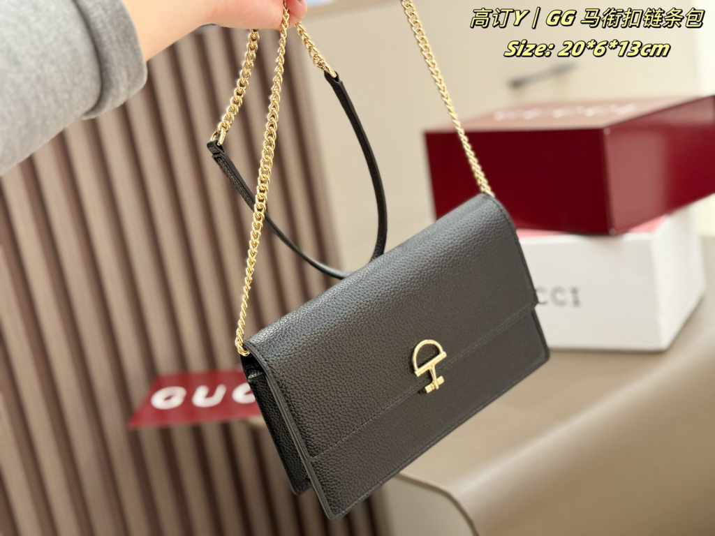 Black/White Handbag for Women 20*6*13cm GEM158
