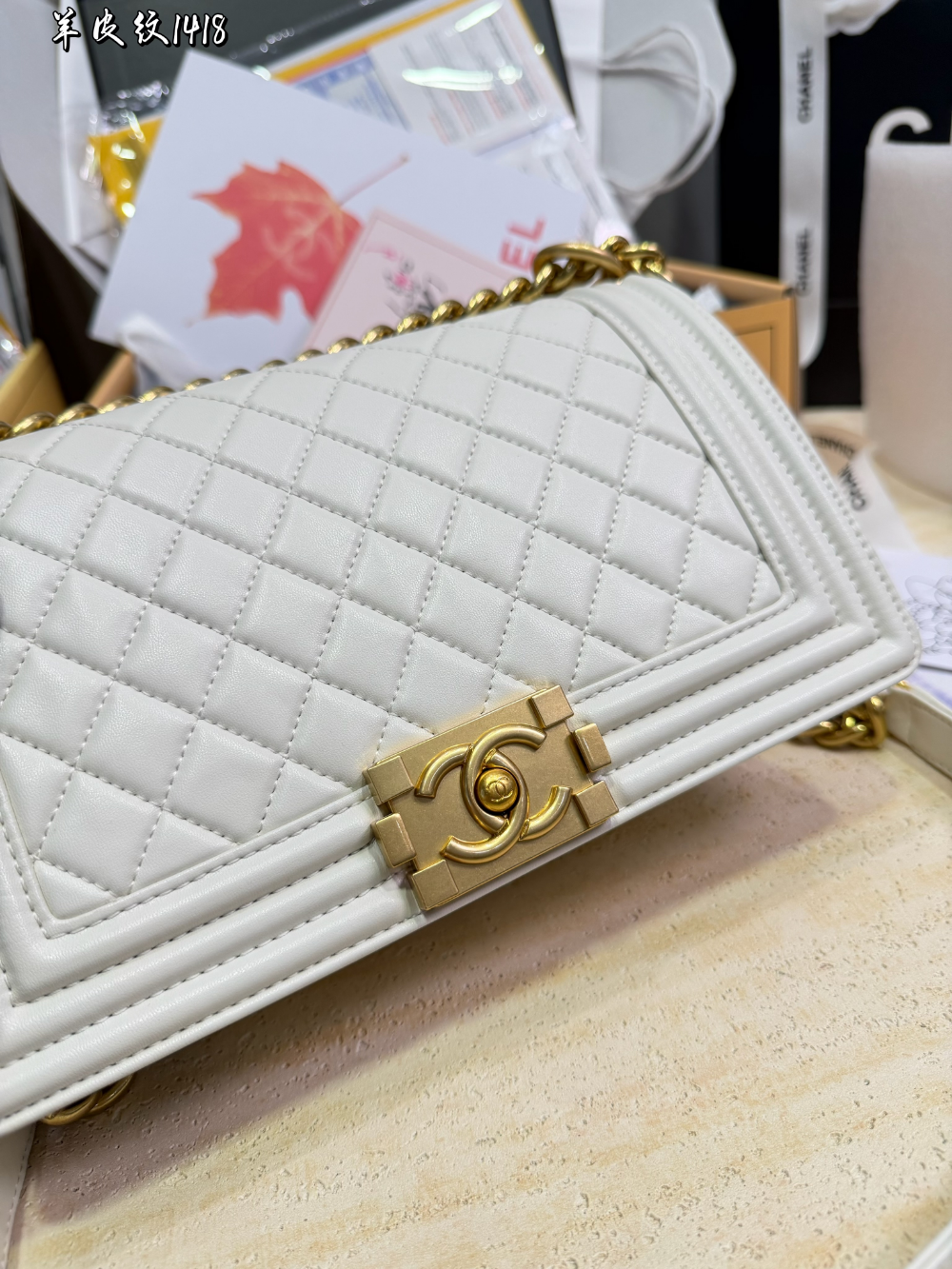 Black/White Handbag for Women 25*15cm CEM292