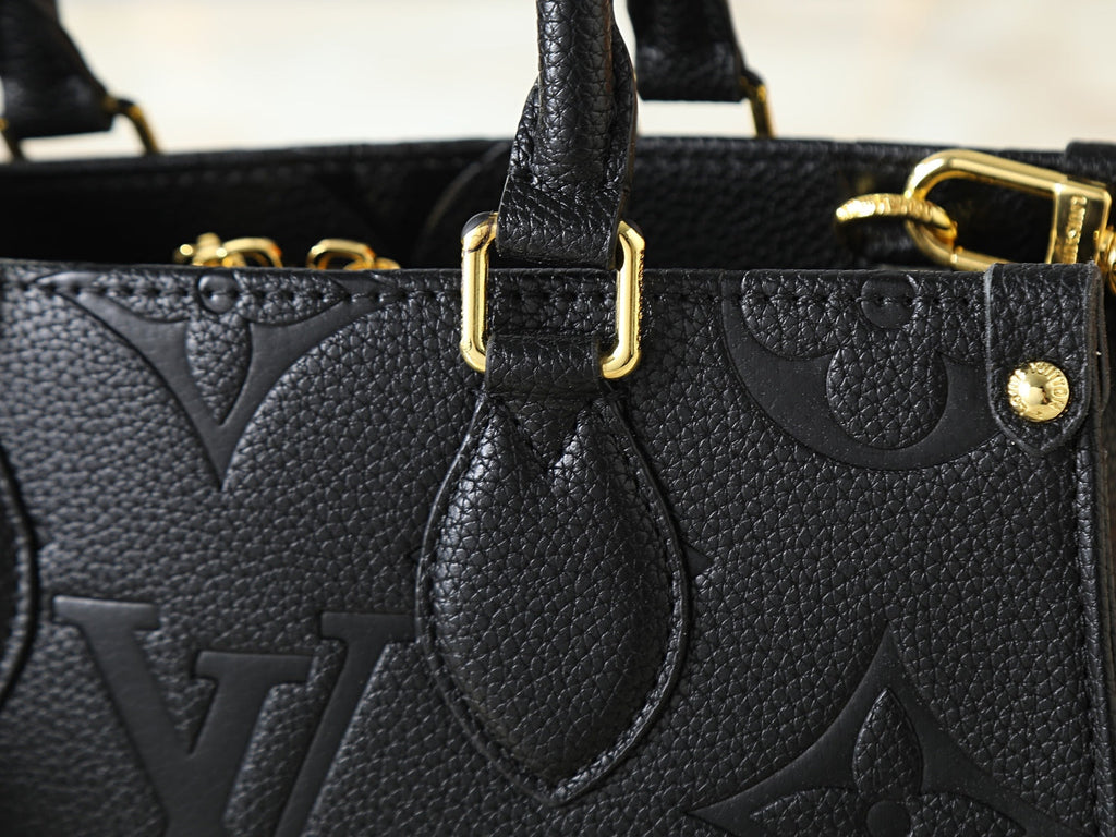 Black/Brown Handbag for Women 25.0x13.0x10.0cm LEM433