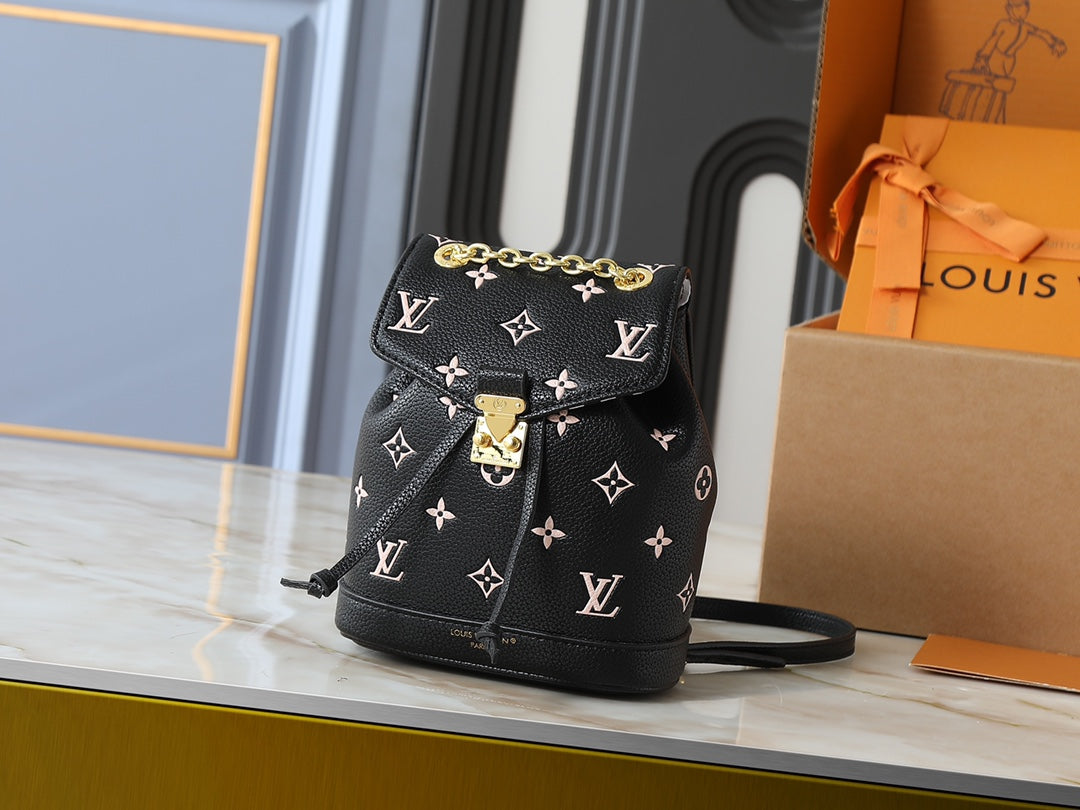 Designer Leather Backpack for Women 19x15x10cm LEM279