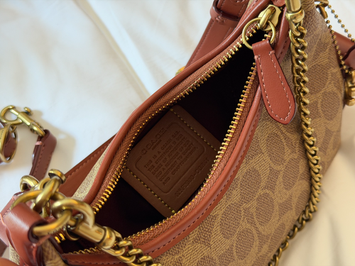 Black/Brown Handbag for Women 22*14cm COEM08