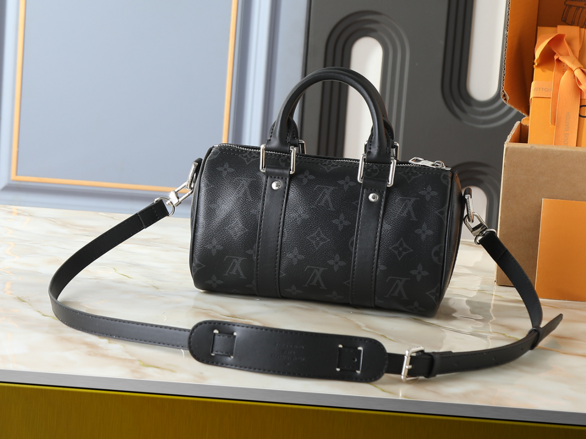 Black/White Handbag for Women 25.0x15.0x11.0cm LEM432