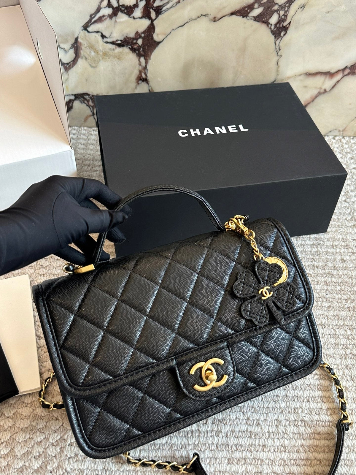 Mini Black Bag for Women 25*13cm CEM239