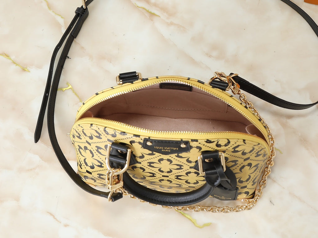 Black/Brown Crossbody Bag for Women 22*19*11cm LEM332