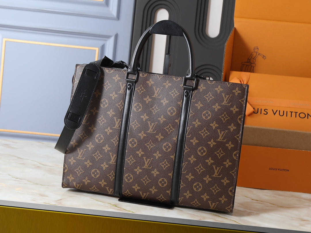 Black/Brown Bag for Women 31*39*8.5cm LEM330